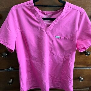 FIGS Pink Scrub Top